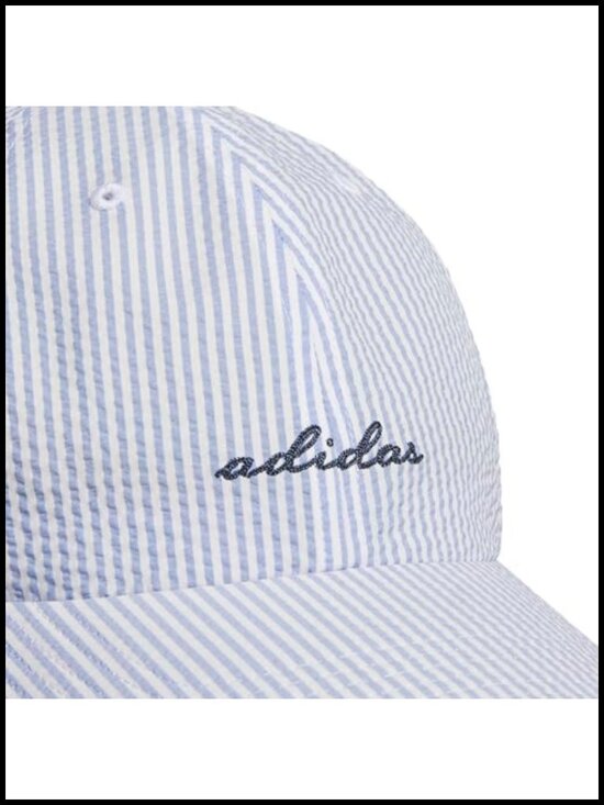 Women\'s Baseball Cap - Low Profile 6-Panel Two Tone Seersucker Chainstitch Logo